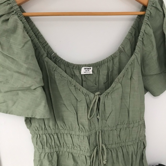 NWT Army green bo-ho dress - Picture 2 of 3